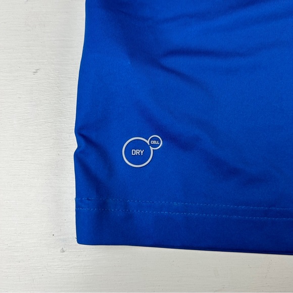 Puma Golf Polo Shirt Men’s Small Blue Striped S/S Casual Activewear Dry Cell - Picture 5 of 7